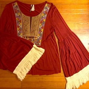 Vintage Bell sleeve hippie top